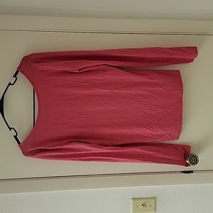 Nordstrom Trouve scoopback Barbie pink top euc!